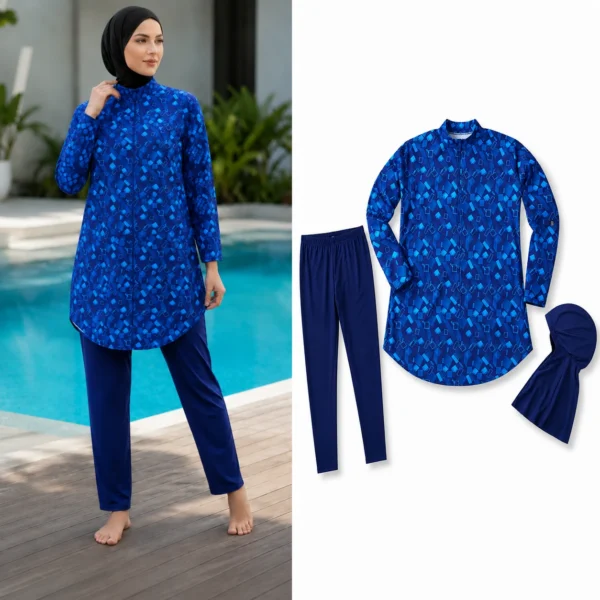 طقم السباحة المحتشم العصري – Modest Swim Set — image 4