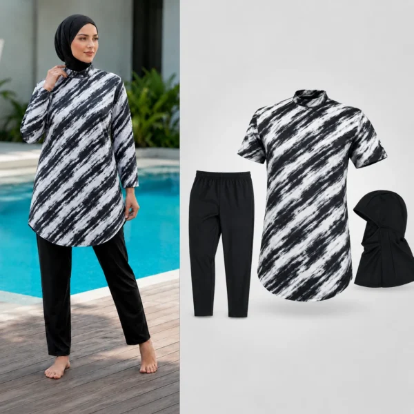 طقم السباحة المحتشم العصري – Modest Swim Set — image 2