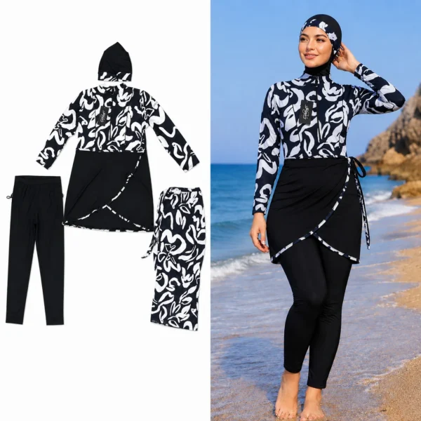 طقم السباحة المحتشم الأنيق – Modest Aqua Set — image 7