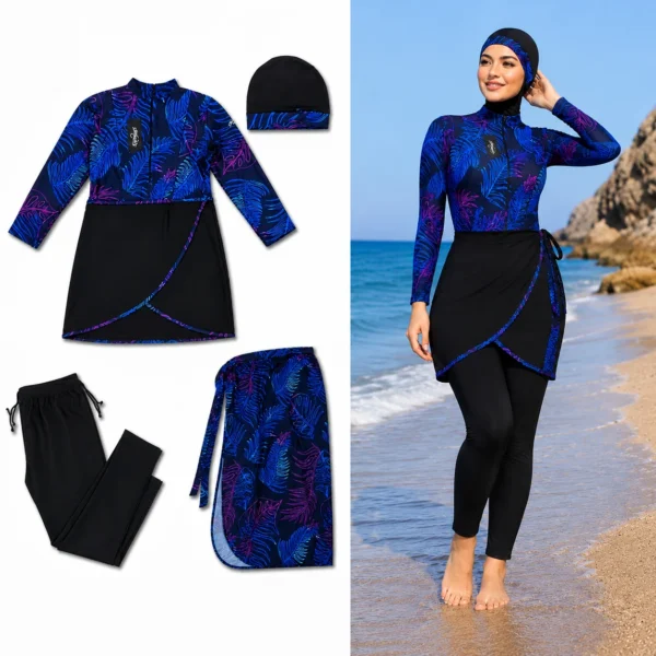 طقم السباحة المحتشم الأنيق – Modest Aqua Set — image 8