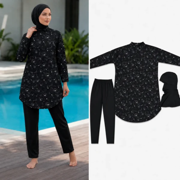 طقم السباحة المحتشم العصري – Modest Swim Set — image 5